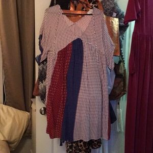 Red white & blue cute summer dress